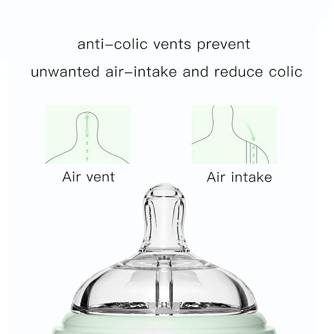 POTATO Glass Baby Bottles for Newborn Babies, Anti Colic Breastfeeding Bottle - Image 3