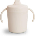 mushie Trainer Sippy Cup | Made in Denmark | Leak Resistant Twist-Off Lid & by mushie