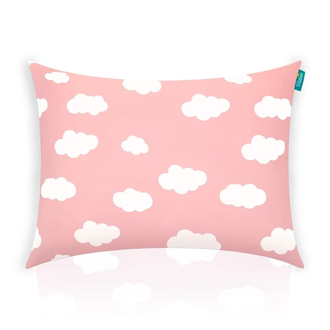 Toddler Pillow for Sleeping, Kid Pillow 14" x 19" for Small Travel Bed by Bilobanbabybedding