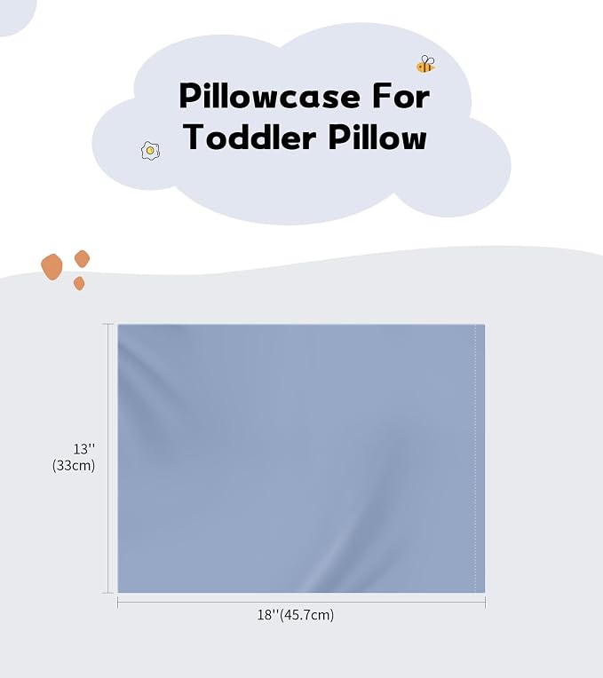 Deep Dream Toddler Pillowcases for 13x18 Pillow 2 Pack, 100% Cotton Travel - Image 2