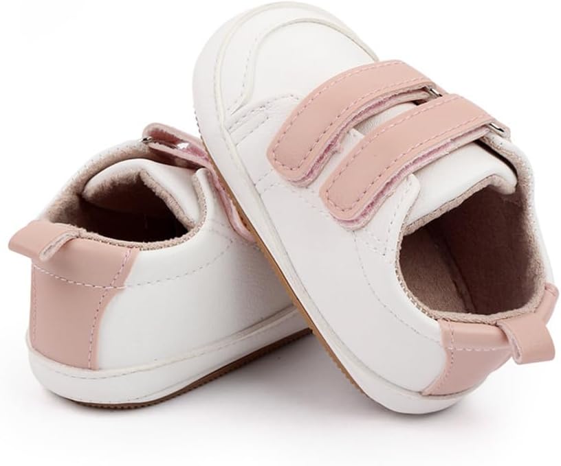 LONSOEN Baby Girls Boys Loafers Prewalker Dress Crib Shoes - Image 4