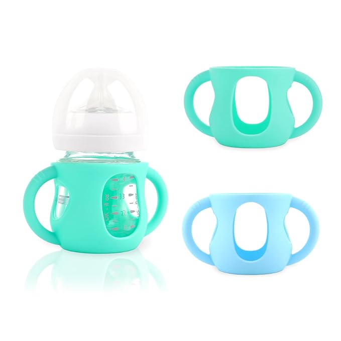 2-Pack Silicone Sleeves for Philips Avent Glass Bottles, BPA-Free by Unknown