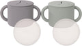 WeeSprout Snack Containers, Food Grade Silicone Cups, Spill-Proof Tops by WeeSprout