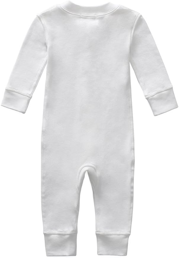 Owlivia Organic Cotton Baby Boy Girl Zip up Sleep 'N Play Pjs, Long Sleeve - Image 2