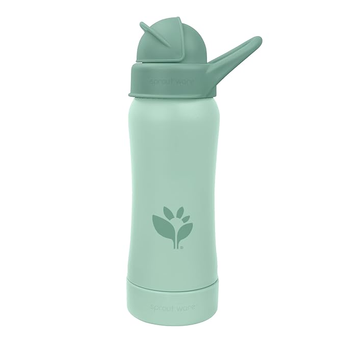 Green Sprouts® Sprout Ware® Straw Bottle 10oz., Plant-Plastic, Platinum-Cured by GreenSprouts