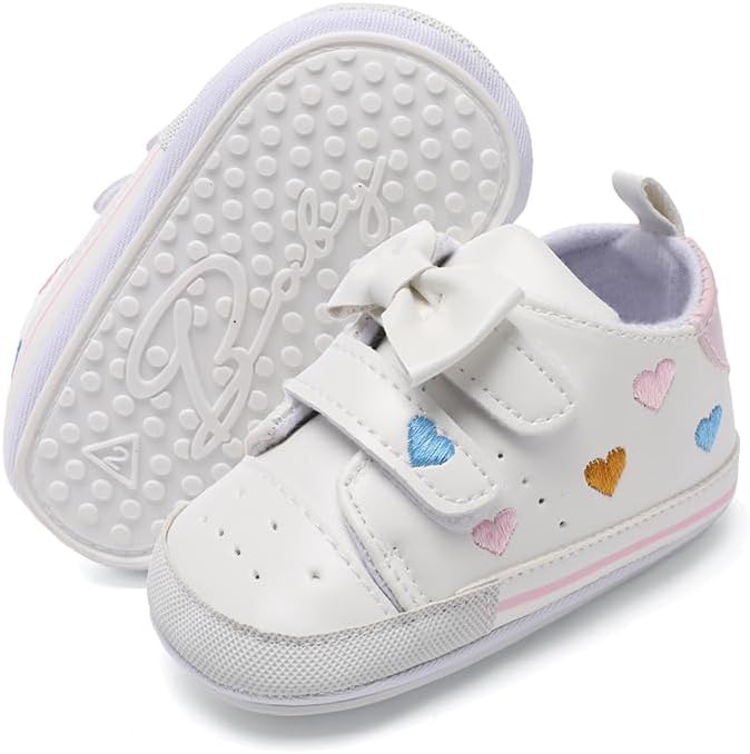 Clowora Baby Boys Girls Shoes Non-Slip Rubber Sole Sneakers Infant First by Clowora
