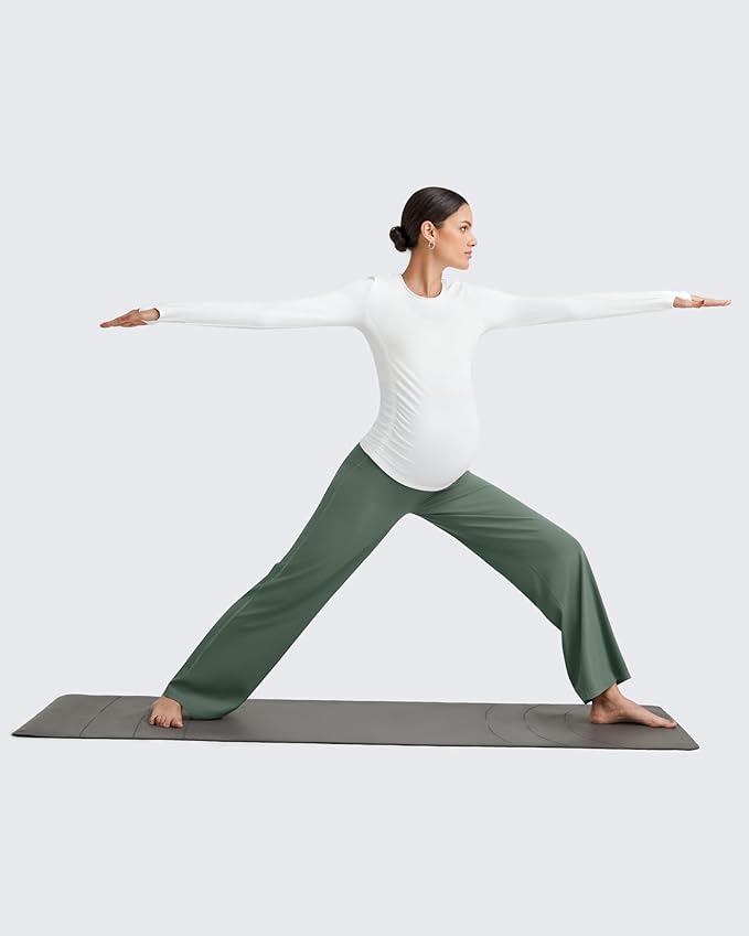G4Free BareFeel Maternity Dress Yoga Pants Over The Belly Stretchy Work Slack - Image 6