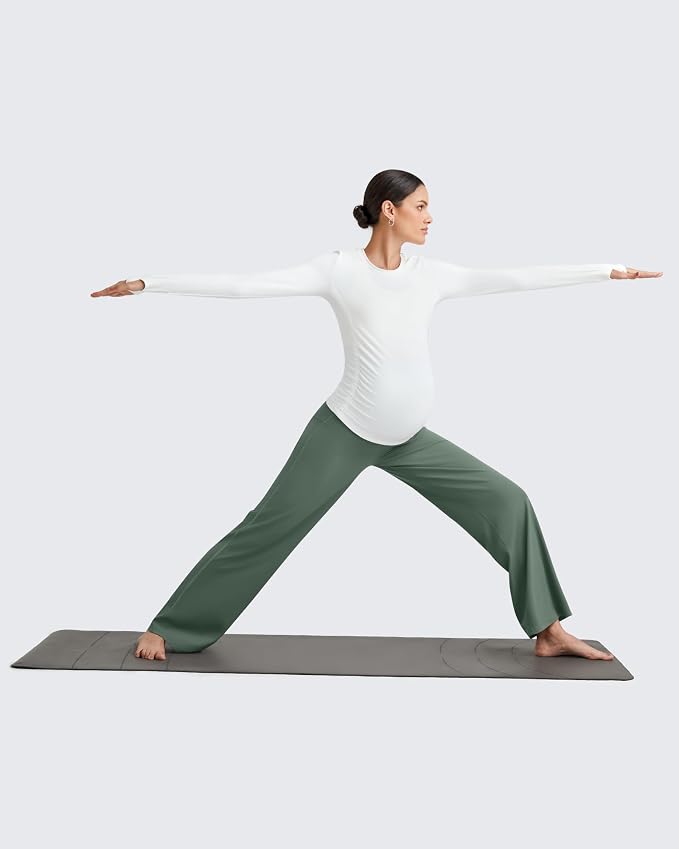 G4Free BareFeel Maternity Dress Yoga Pants Over The Belly Stretchy Work Slack - Image 6