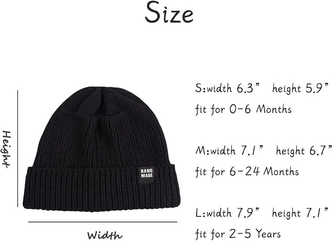 JANGANNSA Simple Knitted Baby Beanie Hip-Hop Boys Winter Hat Toddler Kids Bonnet - Image 7
