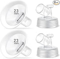 2 Packs 23mm Flange Set, Updated Soft Rim Shield and Wide Mouth Base Connector by IVARONAL