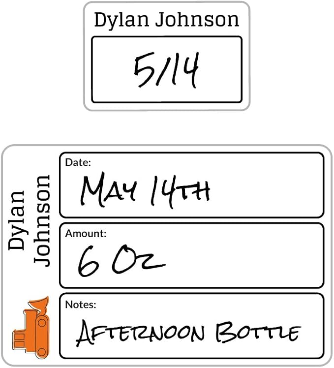 Name Bubbles - Reusable Baby Bottle Labels by NameBubbles