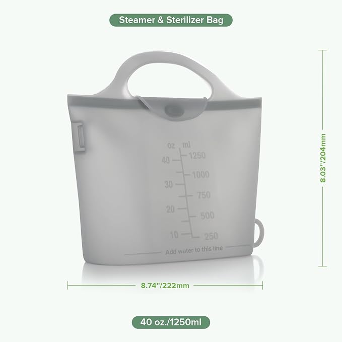 Haakaa On-The-Go Silicone Microwave Steam Sterilizer Bags - Image 9
