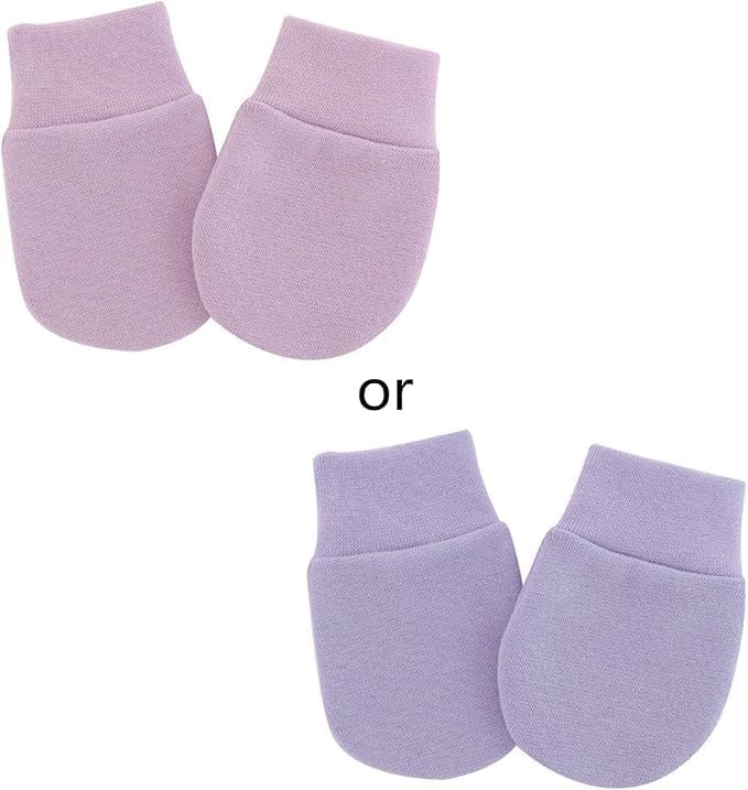1 Pair Baby Anti-Scratch Cotton Mittens, Baby Anti Scratching Soft Cotton - Image 2