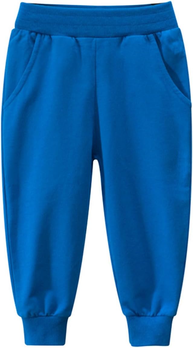 GFQLONG 2/3 Pack Toddler Pants Sweatpants Boys Cotton Joggers, Athletic Pull on - Image 9