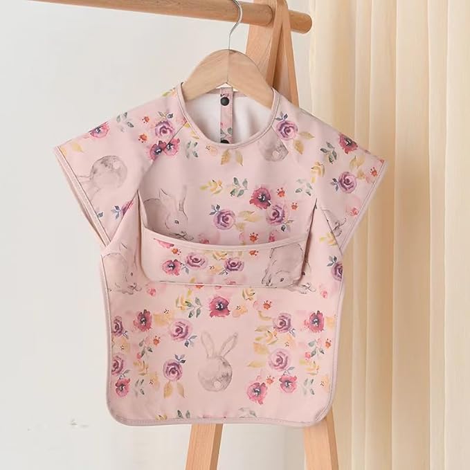 GZMM Waterproof Baby Bibs, Infant Toddler Extra Cover Feeding Bib - Image 8