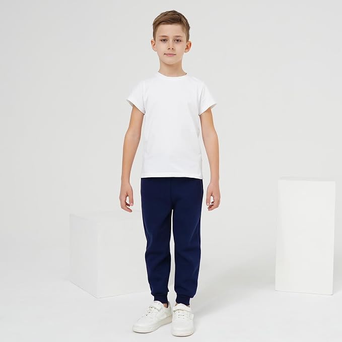 3 Pack Boy's and Girl's Fleece Pull on Jogger Sweatpant - Image 2