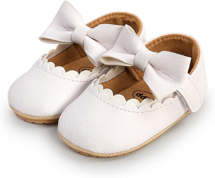 COSANKIM Baby Girls Mary Jane Flats Shoes Anti-Slip Rubber Sole Infant Toddler - Image 3