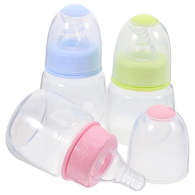 Kisangel Newborn Baby Bottles 6pcs Miniature Plastic Rice Feeder Mini Food by Kisangel