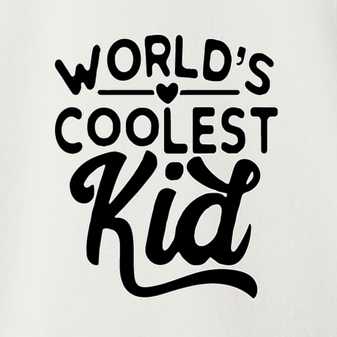 World's Coolest Kid Funny Cute Humor Infant Premium Jersey Baby Bib - Image 2