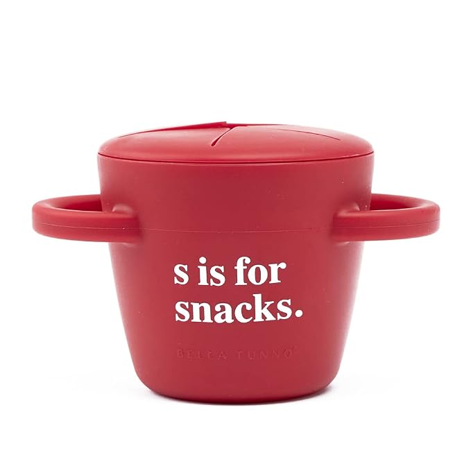 Bella Tunno Snack Cups for Toddlers, Silicone Spill Proof Food Container by BellaTunno