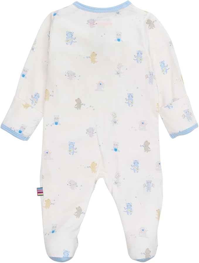 Magnetic Me Boys Modal Magnetic Baby Footie Pajamas | Silky Soft Modal Fabric | - Image 2