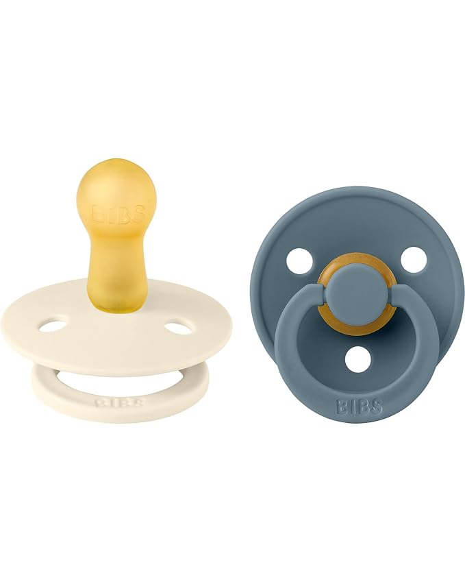 BIBS Pacifiers Colour Collection | Natural Rubber Baby Pacifier | Set of 2 by BIBS