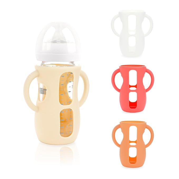 4-Pack Silicone Sleeves for Philips Avent Glass Bottles, BPA-Free by Unknown