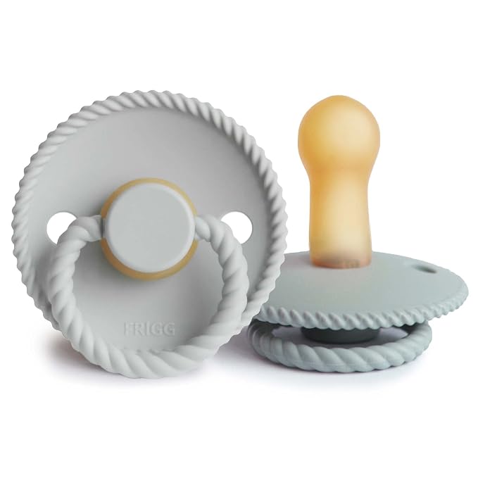 FRIGG Rope Natural Rubber Baby Pacifier | Made in Denmark | BPA-Free by mushie
