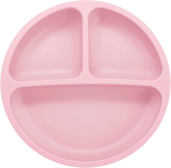 PandaEar 3 Pack Toddler Plates, Silicone Divided Suction Plate - Image 7