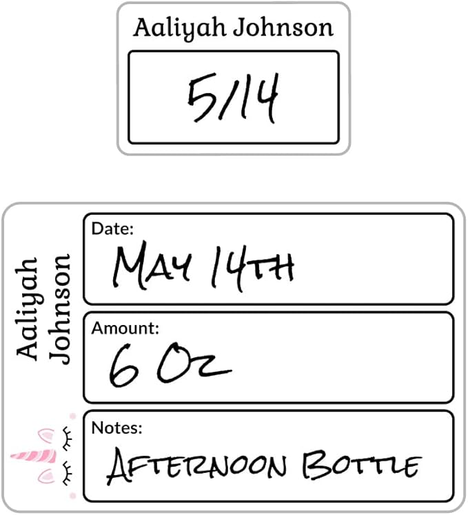 Name Bubbles - Reusable Baby Bottle Labels by NameBubbles