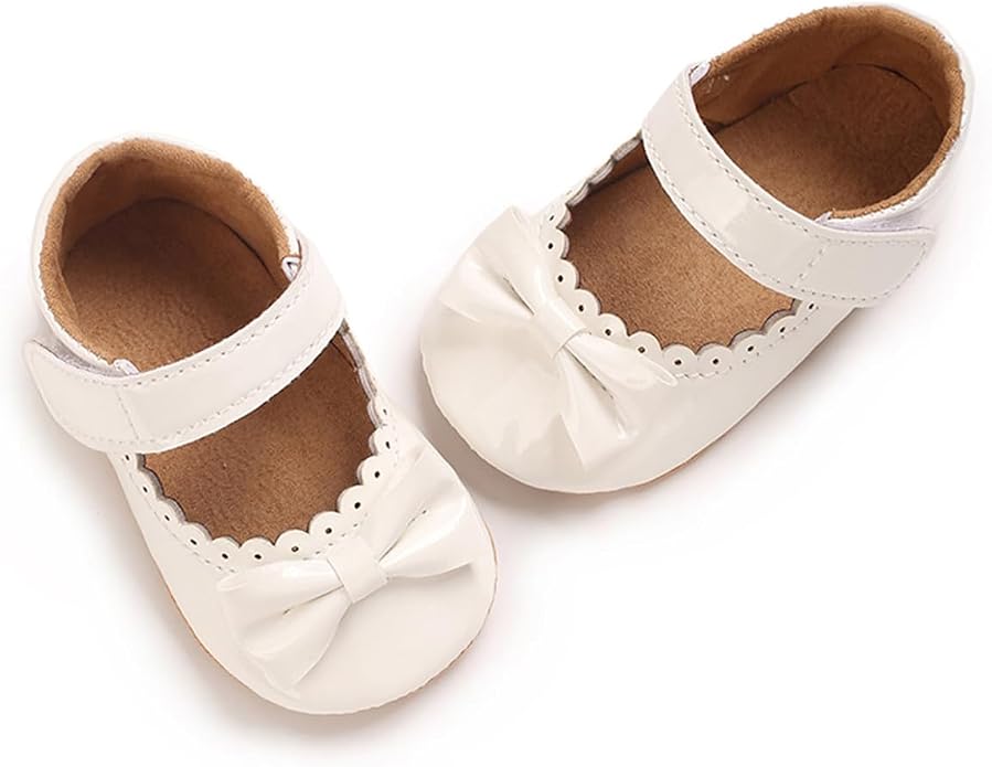COSANKIM Baby Girls Mary Jane Flats Shoes Anti-Slip Rubber Sole Infant Toddler - Image 5
