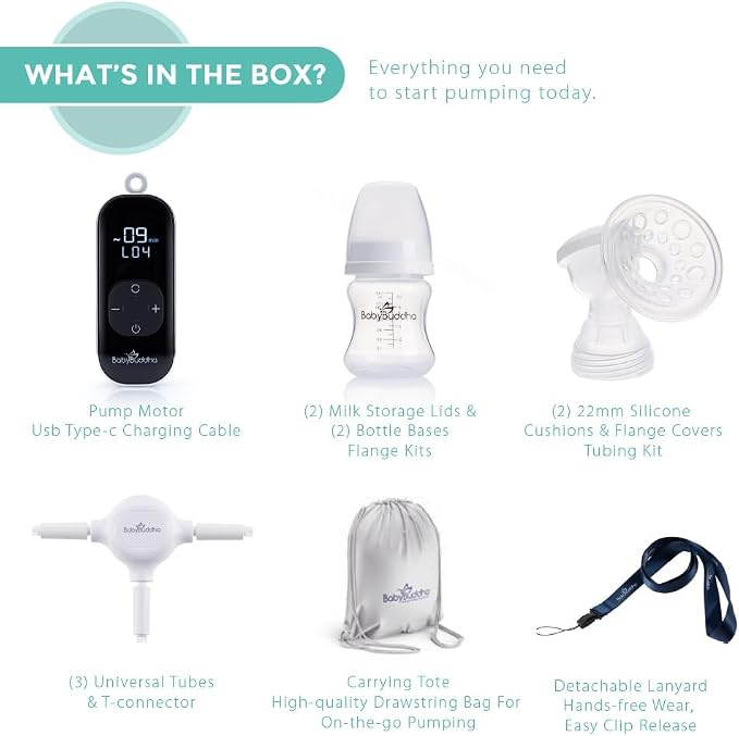 BabyBuddha Breast Pump 2.0, Wearable Electric Breastfeeding Pump - Image 4