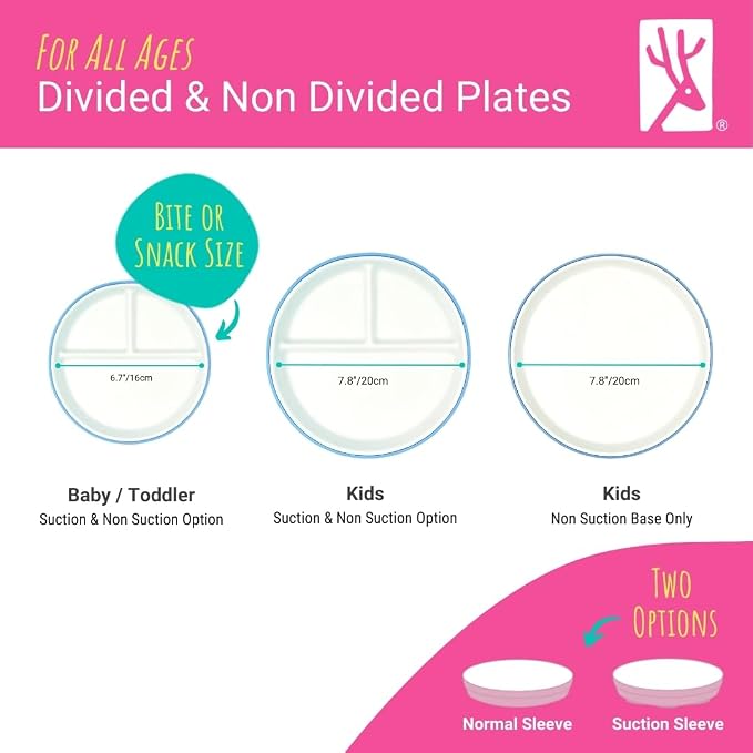Elk and Friends Kids 7.8” Porcelain White Plates - Image 5
