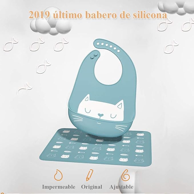 Baby Silicone Feeding Bibs - Image 7