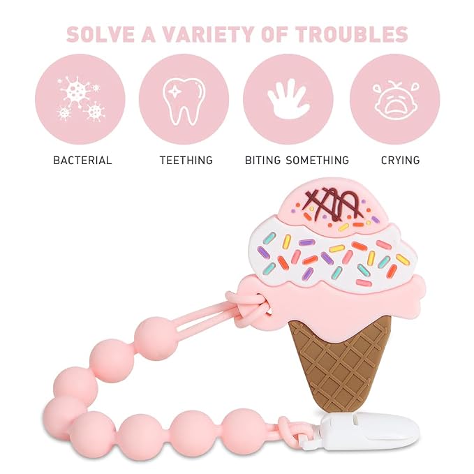 Baby Teething Toys, Food Grade Silicone Teether - Image 3