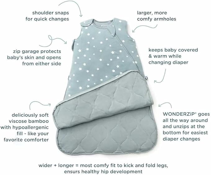 GUNAMUNA günamüna Unisex Baby, Toddler Wearable Blanket, Sleeping Bag Bamboo - Image 4