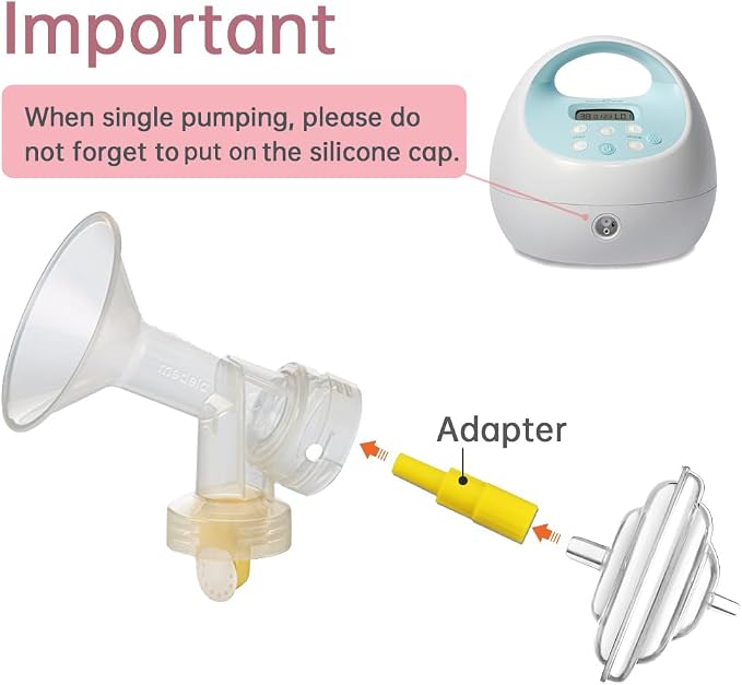PumpMom-us Backflow Adapter for Spectra S1 S2 Pump to Use Medela Flanges and - Image 4