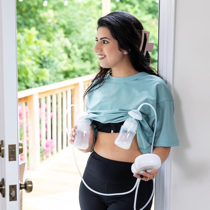 Motif Medical - Hands-Free Pumping Bra - Works - Black - Image 3