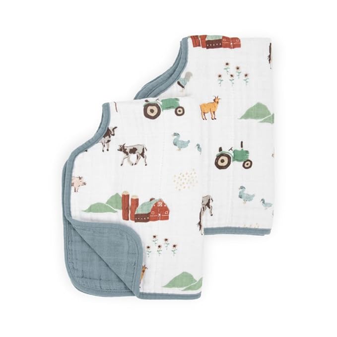 Little Unicorn Ultra-Absorbent Premium Burp Cloth 2 Pack | Soft on Baby's Skin - Image 2