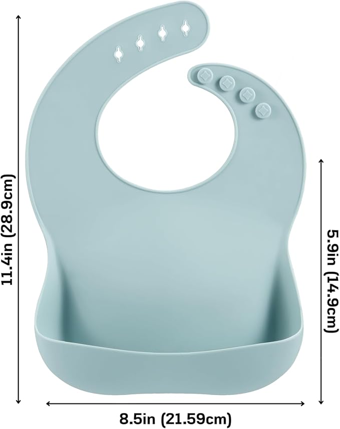 PandaEar Silicone Baby Bibs Set of 3 - Image 3