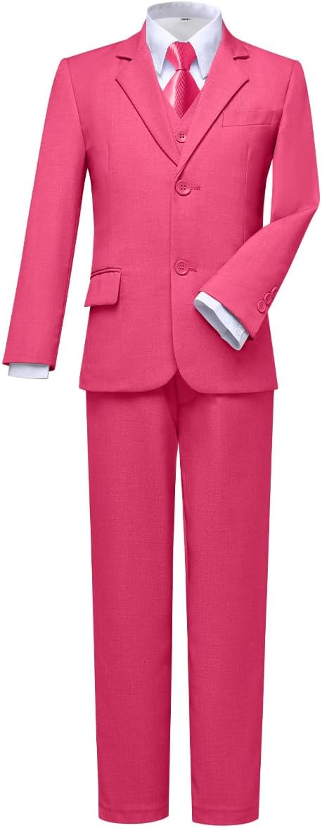 Visaccy Boys Suits Slim Fit Dress Clothes Ring Bearer Outfit by Visaccy