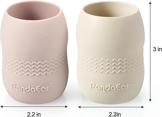 PandaEar Silicone Baby Feeding Set, 2 Pack - Image 4