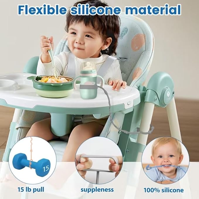 Toy Straps for Baby, RTMOK Silicone Setpacifier Clip, Applies to Car Seat Toy - Image 2