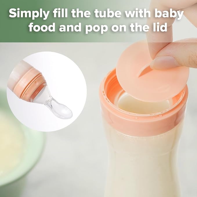 Haakaa Silicone Baby Food Dispensing Spoon Feeder 4oz - Image 4
