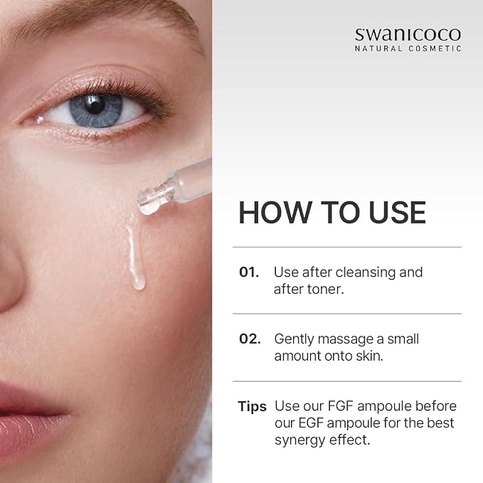 Swanicoco Pregnancy Safe EGF Pure 10 PPM Ampoule, Improve Skin Elasticity - Image 8