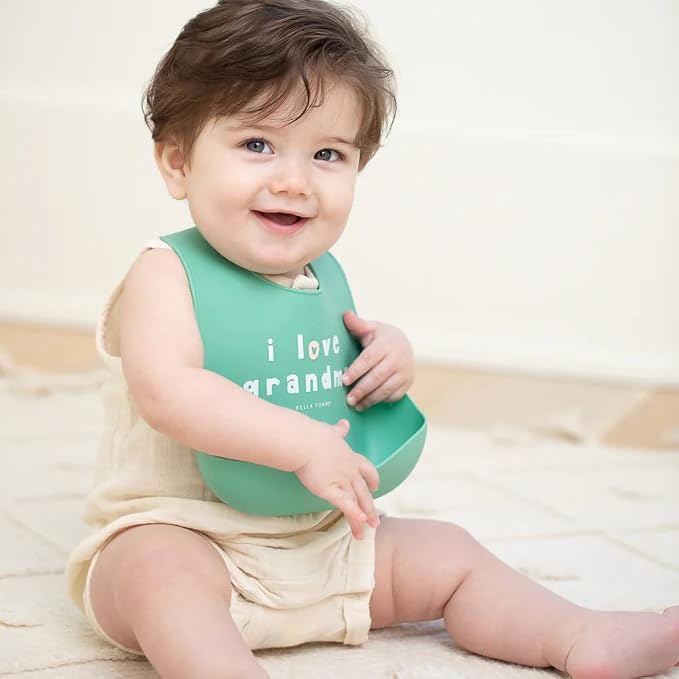 Bella Tunno Baby Bib for Eating, Waterproof Silicone Bib - Image 2