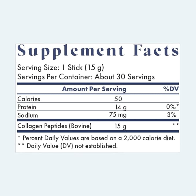 FullWell Hydrolyzed Collagen Peptide Stick Packs, Breastfeeding & Pregnancy - Image 2