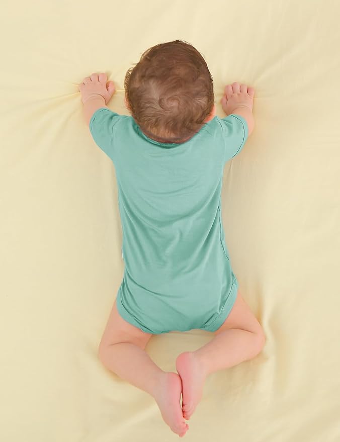 Jimonda Baby Bodysuits Rayon from Bamboo Short Sleeve Baby Boys Girls Rompers - Image 3