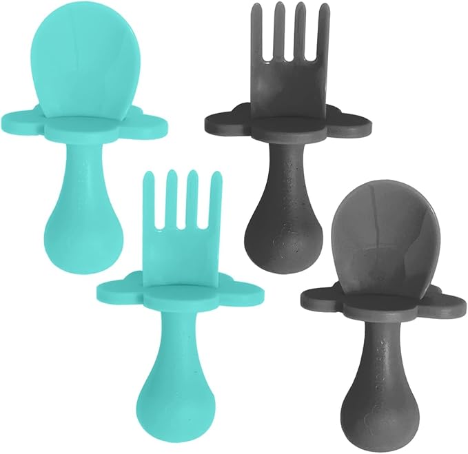 Grabease Silicone Baby Feeding Utensil Set by Grabease
