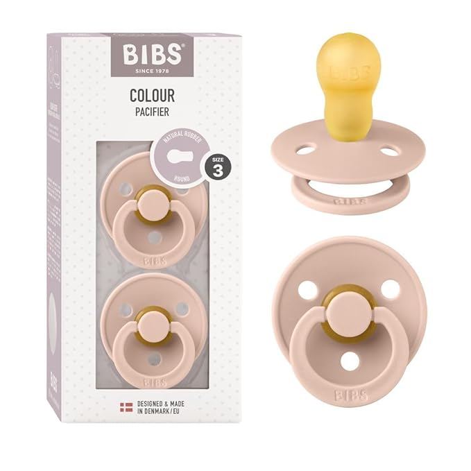 BIBS Pacifiers Colour Collection | Natural Rubber Baby Pacifier | Set of 2 by BIBS